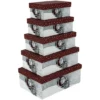 Kartonagen, Weiß/rot, 5 Stück -Wohnen Wohndeko Verkäufe unnamed file 1296