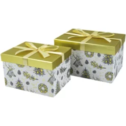 Kartonagen, Goldfarben, 2 Stück