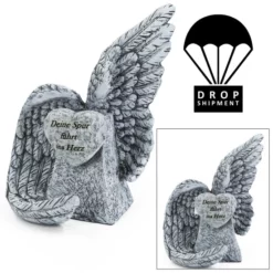 Grabschmuck, Flügel , Grau