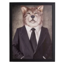 Gerahmtes Bild »Wolf«