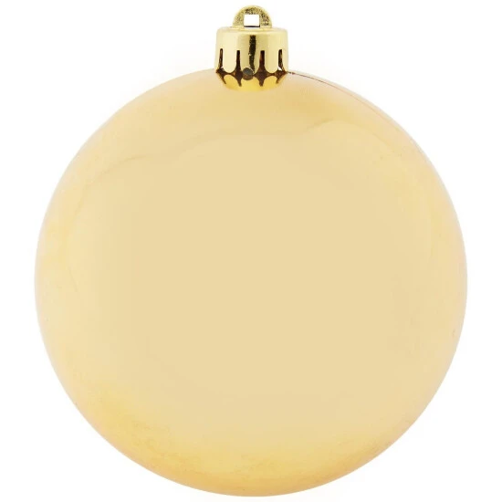 CASAYA Weihnachtskugel, Ø: 10 Cm, Goldfarben, 4 Stück 4 CASAYA Weihnachtskugel, Ø: 10 Cm, Goldfarben, 4 Stück – Bild 2