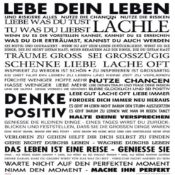 Deko-Panel »ADORA«, BxH: 50 X 50 Cm, Motiv: Live Your Live