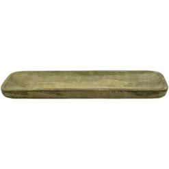 NOOR LIVING Tablett, Holzfarben/weiß