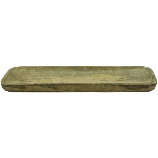 NOOR LIVING Tablett, Holzfarben/weiß 3 NOOR LIVING Tablett, Holzfarben/weiß