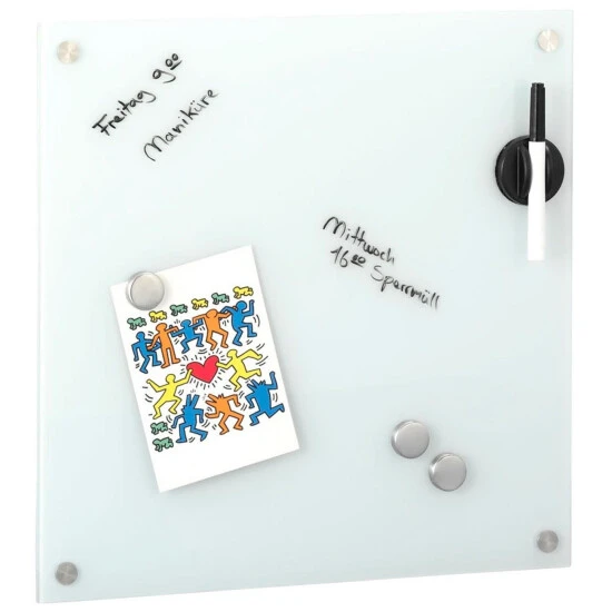 ZELLER Memoboard, 3 Magnete, 1 Stift, 40x40 Cm 6 ZELLER Memoboard, 3 Magnete, 1 Stift, 40x40 Cm – Bild 4