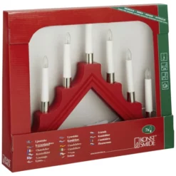 KONSTSMIDE Holzleuchter 7-flammig, Rot, Innen -Wohnen Wohndeko Verkäufe unnamed file 195