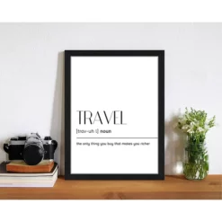 ANY IMAGE Digitaldruck »Travel«, Rahmen: Buchenholz, Schwarz -Wohnen Wohndeko Verkäufe unnamed file 1991