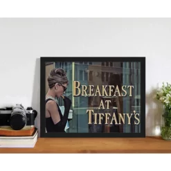 ANY IMAGE Digitaldruck »Frühstück Bei Tiffany«, Rahmen: Buchenholz, Schwarz -Wohnen Wohndeko Verkäufe unnamed file 1996