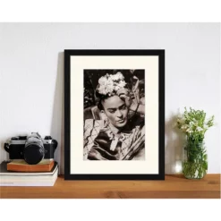 ANY IMAGE Digitaldruck »Frida Kahlo«, Rahmen: Buchenholz, Schwarz -Wohnen Wohndeko Verkäufe unnamed file 2027