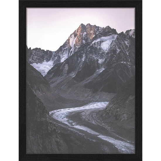 ANY IMAGE Digitaldruck »Mer De Glace In Chamonix«, Rahmen: Buchenholz, Schwarz 3 ANY IMAGE Digitaldruck »Mer De Glace In Chamonix«, Rahmen: Buchenholz, Schwarz