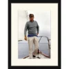 ANY IMAGE Digitaldruck »John F. Kennedy, Segeln«, Rahmen: Buchenholz, Schwarz