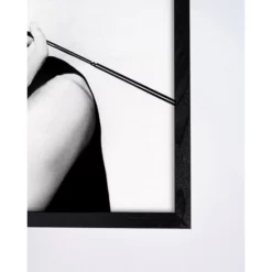 ANY IMAGE Digitaldruck »Audrey Hepburn Raucht«, Rahmen: Buchenholz, Schwarz -Wohnen Wohndeko Verkäufe unnamed file 2063
