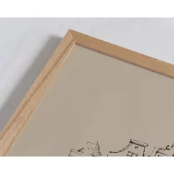 ANY IMAGE Digitaldruck »Alte Häuser«, Rahmen: Buchenholz, Natur -Wohnen Wohndeko Verkäufe unnamed file 2067