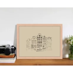 ANY IMAGE Digitaldruck »Alte Häuser«, Rahmen: Buchenholz, Natur -Wohnen Wohndeko Verkäufe unnamed file 2068