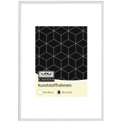 Bilderrahmen, CASAYA Kunststoffrahmen, Weiß, 30x40 Cm