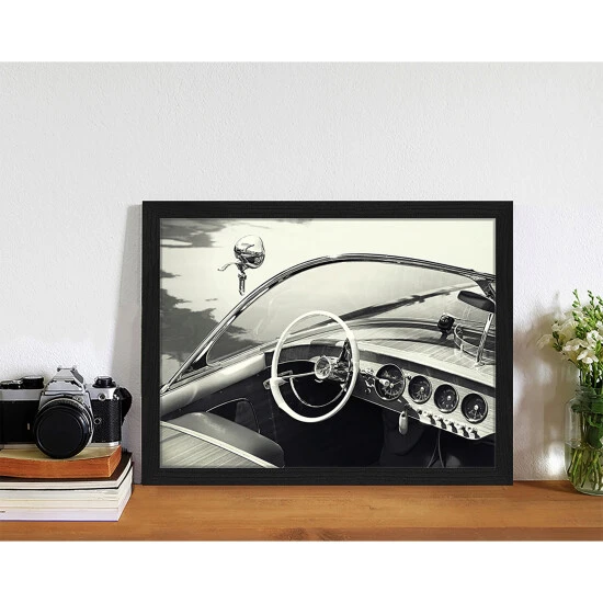 ANY IMAGE Digitaldruck »Oldimer Boot«, Rahmen: Buchenholz, Schwarz 4 ANY IMAGE Digitaldruck »Oldimer Boot«, Rahmen: Buchenholz, Schwarz – Bild 2