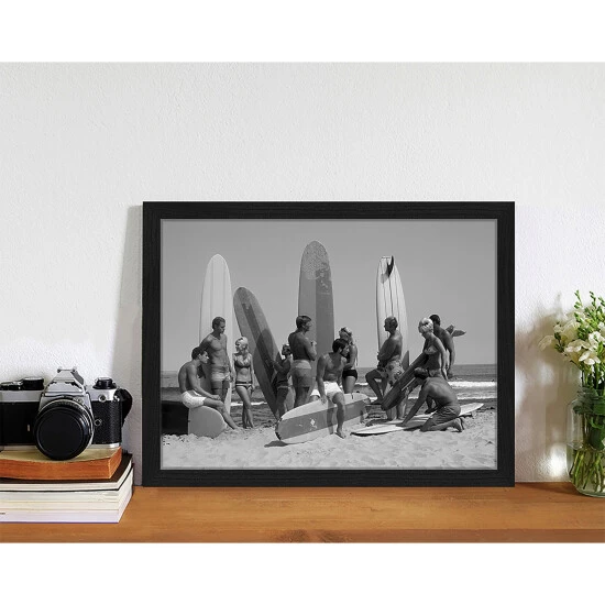 ANY IMAGE Digitaldruck »Wellenreiter«, Rahmen: Buchenholz, Schwarz 5 ANY IMAGE Digitaldruck »Wellenreiter«, Rahmen: Buchenholz, Schwarz – Bild 3