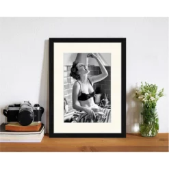 ANY IMAGE Digitaldruck »Spaghetti«, Rahmen: Buchenholz, Schwarz -Wohnen Wohndeko Verkäufe unnamed file 2131