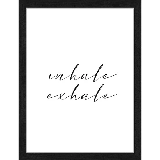ANY IMAGE Digitaldruck »Einatmen, Ausatmen«, Rahmen: Buchenholz, Schwarz 3 ANY IMAGE Digitaldruck »Einatmen, Ausatmen«, Rahmen: Buchenholz, Schwarz