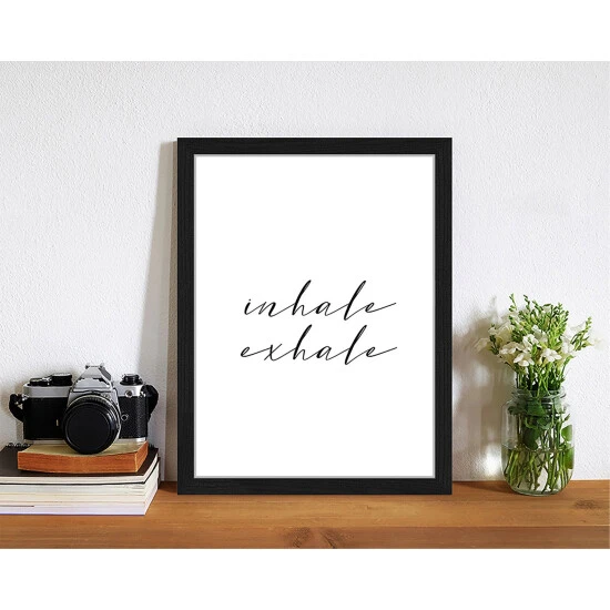 ANY IMAGE Digitaldruck »Einatmen, Ausatmen«, Rahmen: Buchenholz, Schwarz 4 ANY IMAGE Digitaldruck »Einatmen, Ausatmen«, Rahmen: Buchenholz, Schwarz – Bild 2