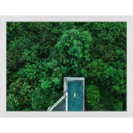 ANY IMAGE Digitaldruck »Vogelperspektive«, Rahmen: Buchenholz, Weiß 3 ANY IMAGE Digitaldruck »Vogelperspektive«, Rahmen: Buchenholz, Weiß