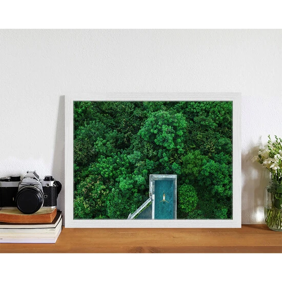 ANY IMAGE Digitaldruck »Vogelperspektive«, Rahmen: Buchenholz, Weiß 4 ANY IMAGE Digitaldruck »Vogelperspektive«, Rahmen: Buchenholz, Weiß – Bild 2