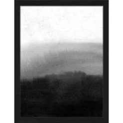 ANY IMAGE Digitaldruck »Schwarz Grau Abstrakt«, Rahmen: Buchenholz, Schwarz