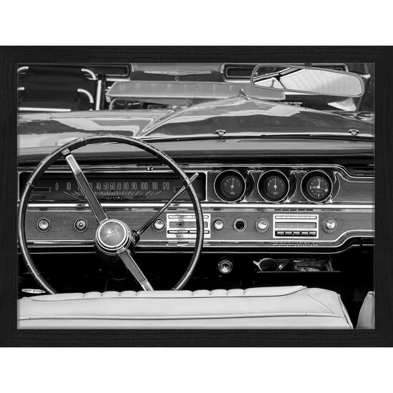 ANY IMAGE Digitaldruck »Oldtimer«, Rahmen: Buchenholz, Schwarz 3 ANY IMAGE Digitaldruck »Oldtimer«, Rahmen: Buchenholz, Schwarz
