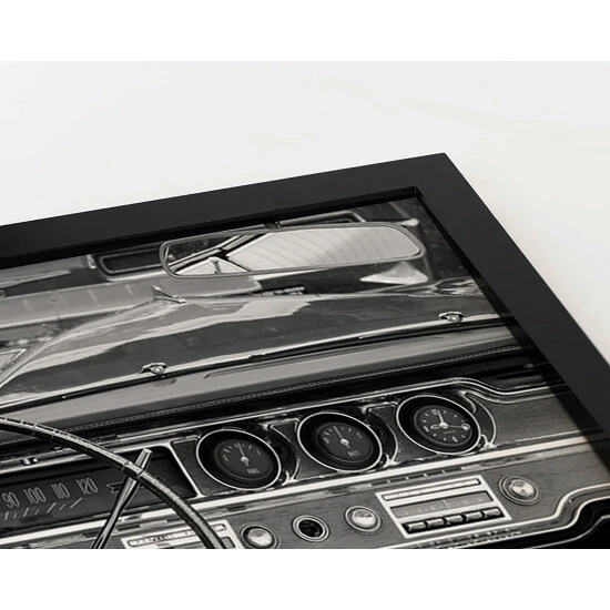 ANY IMAGE Digitaldruck »Oldtimer«, Rahmen: Buchenholz, Schwarz 4 ANY IMAGE Digitaldruck »Oldtimer«, Rahmen: Buchenholz, Schwarz – Bild 2