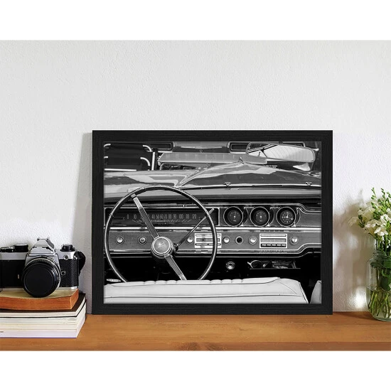 ANY IMAGE Digitaldruck »Oldtimer«, Rahmen: Buchenholz, Schwarz 5 ANY IMAGE Digitaldruck »Oldtimer«, Rahmen: Buchenholz, Schwarz – Bild 3