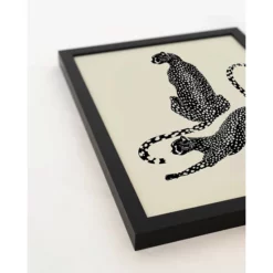 ANY IMAGE Digitaldruck »Leoparden«, Rahmen: Buchenholz, Schwarz -Wohnen Wohndeko Verkäufe unnamed file 2192