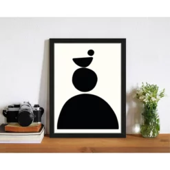 ANY IMAGE Digitaldruck »Abstrakt Minimalismus In Schwarz III«, Rahmen: Buchenholz, Schwarz -Wohnen Wohndeko Verkäufe unnamed file 2203