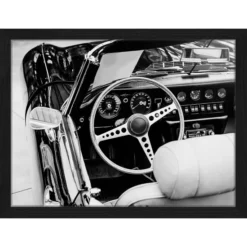 ANY IMAGE Digitaldruck »Kabriolett«, Rahmen: Buchenholz, Schwarz