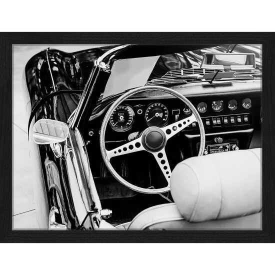 ANY IMAGE Digitaldruck »Kabriolett«, Rahmen: Buchenholz, Schwarz 3 ANY IMAGE Digitaldruck »Kabriolett«, Rahmen: Buchenholz, Schwarz