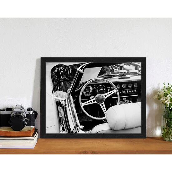 ANY IMAGE Digitaldruck »Kabriolett«, Rahmen: Buchenholz, Schwarz 4 ANY IMAGE Digitaldruck »Kabriolett«, Rahmen: Buchenholz, Schwarz – Bild 2