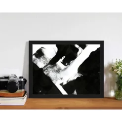 ANY IMAGE Digitaldruck »Schwarz Abstrakt«, Rahmen: Buchenholz, Schwarz -Wohnen Wohndeko Verkäufe unnamed file 2232