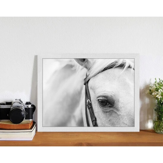 ANY IMAGE Digitaldruck »Pferd«, Rahmen: Buchenholz, Weiß 4 ANY IMAGE Digitaldruck »Pferd«, Rahmen: Buchenholz, Weiß – Bild 2