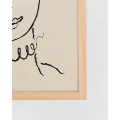 ANY IMAGE Digitaldruck »Linien Kunst Frau II«, Rahmen: Buchenholz, Natur -Wohnen Wohndeko Verkäufe unnamed file 2291