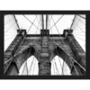 ANY IMAGE Digitaldruck »Brooklyn Bridge II«, Rahmen: Buchenholz, Schwarz
