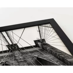 ANY IMAGE Digitaldruck »Brooklyn Bridge II«, Rahmen: Buchenholz, Schwarz -Wohnen Wohndeko Verkäufe unnamed file 2300