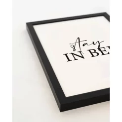 ANY IMAGE Digitaldruck »Im Bett Bleiben«, Rahmen: Buchenholz, Schwarz -Wohnen Wohndeko Verkäufe unnamed file 2316