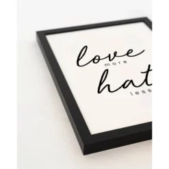 ANY IMAGE Digitaldruck »Liebe«, Rahmen: Buchenholz, Schwarz -Wohnen Wohndeko Verkäufe unnamed file 2331