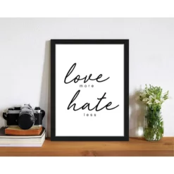 ANY IMAGE Digitaldruck »Liebe«, Rahmen: Buchenholz, Schwarz -Wohnen Wohndeko Verkäufe unnamed file 2332