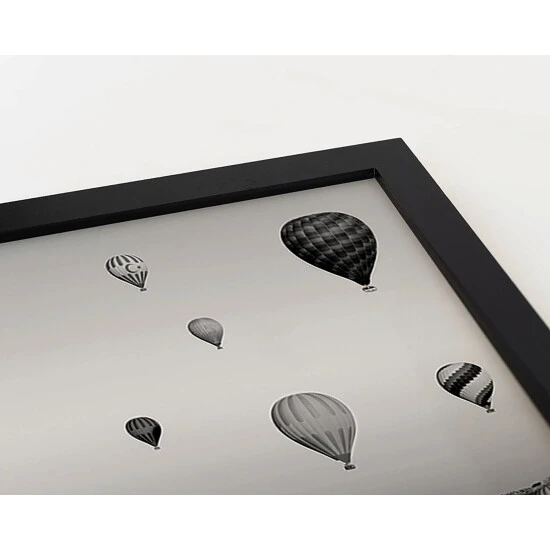 ANY IMAGE Digitaldruck »Luftballons«, Rahmen: Buchenholz, Schwarz 4 ANY IMAGE Digitaldruck »Luftballons«, Rahmen: Buchenholz, Schwarz – Bild 2