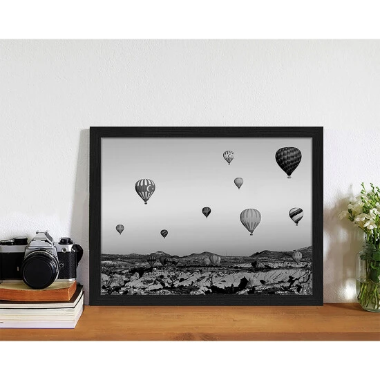 ANY IMAGE Digitaldruck »Luftballons«, Rahmen: Buchenholz, Schwarz 5 ANY IMAGE Digitaldruck »Luftballons«, Rahmen: Buchenholz, Schwarz – Bild 3