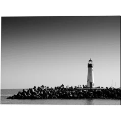 ANY IMAGE Kunstdruck »Leuchtturm Santa Cruz«, Mehrfarbig, Alu-Dibond