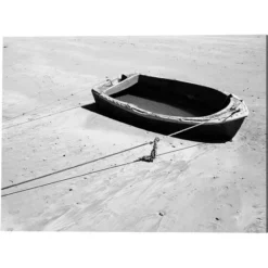 ANY IMAGE Kunstdruck »Das Boot Am Strand«, Mehrfarbig, Alu-Dibond