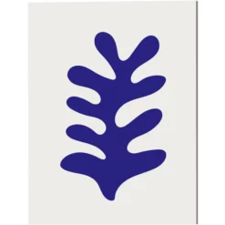 ANY IMAGE Kunstdruck »Blaues Blatt«, Mehrfarbig, Alu-Dibond