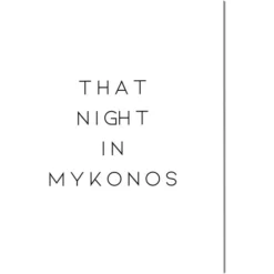 ANY IMAGE Kunstdruck »Diese Nacht In Mykonos«, Mehrfarbig, Alu-Dibond