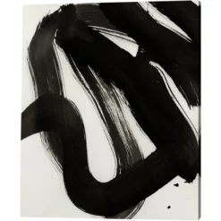 ANY IMAGE Kunstdruck »Schwarz Abstrakt«, Mehrfarbig, Leinwanddruck